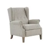 Kirkland's Home Accent Chairs-Button Tufted Upholstered Push Back Recliner