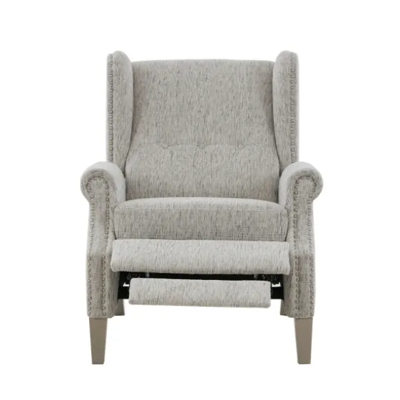 Kirkland's Home Accent Chairs-Button Tufted Upholstered Push Back Recliner