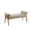 Kirkland's Home Benches & Ottomans-Button Tufted Wood Bench