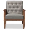Kirkland's Home Accent Chairs-Button-Tufted Sawyer Accent Chair