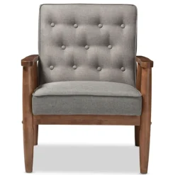 Kirkland's Home Accent Chairs-Button-Tufted Sawyer Accent Chair