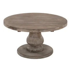 Kirkland's Home Coffee Tables-Calie Reclaimed Pine Round Coffee Table