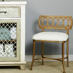 Kirkland's Home Benches & Ottomans-Canal Street Vanity Stool