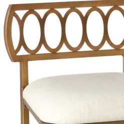 Kirkland's Home Benches & Ottomans-Canal Street Vanity Stool