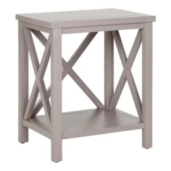 Kirkland's Home Accent & End Tables-Candice Cross Back Accent Table