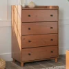 Kirkland's Home Dressers & Chests-Caramel Wooden 4-Drawer Dresser