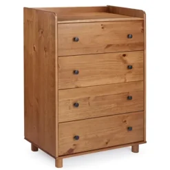 Kirkland's Home Dressers & Chests-Caramel Wooden 4-Drawer Dresser