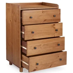 Kirkland's Home Dressers & Chests-Caramel Wooden 4-Drawer Dresser