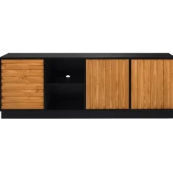 Kirkland's Home Tv Stands & Media Consoles-Carmel Wood Grooved Doors Tv Stand