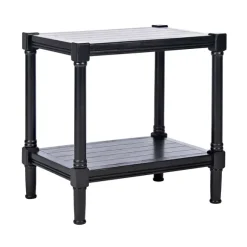 Kirkland's Home Accent & End Tables-Carved Pinewood Farmhouse Accent Table