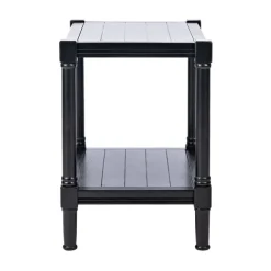 Kirkland's Home Accent & End Tables-Carved Pinewood Farmhouse Accent Table