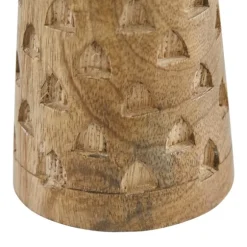 Kirkland's Home Candle Holders-Carved Triangles Wood Candle Holders, Set Of 3