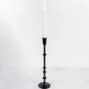 Kirkland's Home Candle Holders-Cast Iron Notched Taper Candlestick, 15 In.