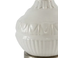 Kirkland's Home Table Lamps-Ceramic Embossed Table Lamp