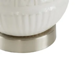 Kirkland's Home Table Lamps-Ceramic Embossed Table Lamp