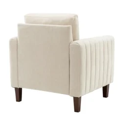 Kirkland's Home Accent Chairs-Channel Tufted Velvet Club Accent Chair