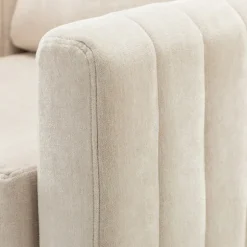 Kirkland's Home Accent Chairs-Channel Tufted Velvet Club Accent Chair