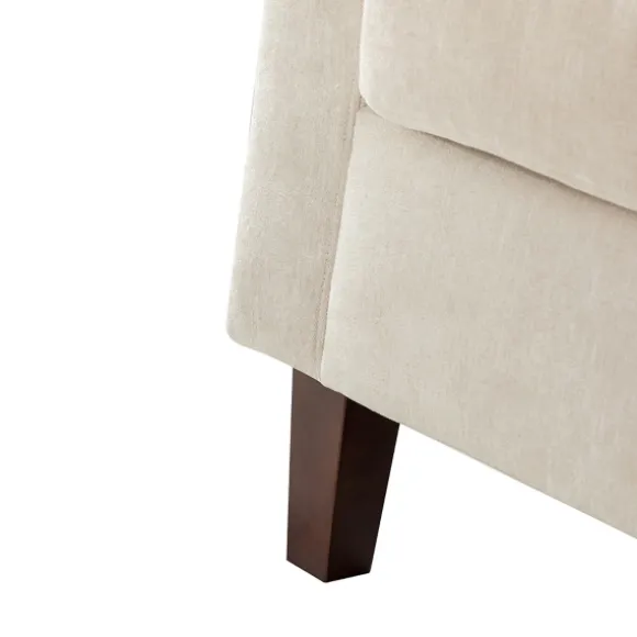 Kirkland's Home Accent Chairs-Channel Tufted Velvet Club Accent Chair