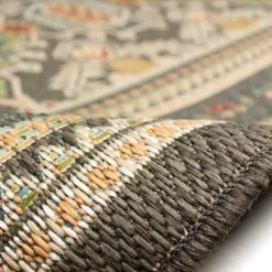 Kirkland's Home Outdoor Rugs-Charcoal Diamond Nile Indoor/Outdoor Runner, 1X7