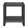 Kirkland's Home Accent & End Tables-Charcoal Industrial Metal And Wood Accent Table