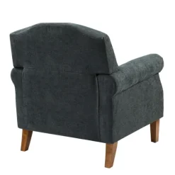 Kirkland's Home Accent Chairs-Charcoal Nailhead Trim Armchair