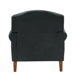 Kirkland's Home Accent Chairs-Charcoal Nailhead Trim Armchair