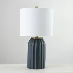 Kirkland's Home Table Lamps-Charcoal Sullivan Table Lamp