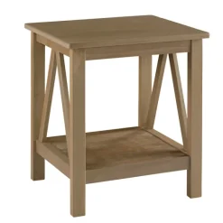 Kirkland's Home Accent & End Tables-Charleston Rustic Gray Accent Table