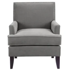 Kirkland's Home Accent Chairs-Charlie Track Arm Club Accent Chair