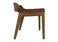 Kirkland's Home Benches & Ottomans-Chestnut Acacia Wood Cushioned Bench