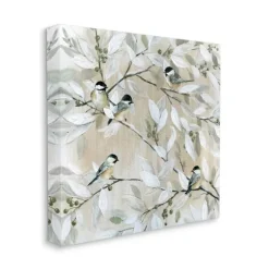 Kirkland's Home Canvas Art-Chickadee Birds On Branch Canvas Art Print, 24X24