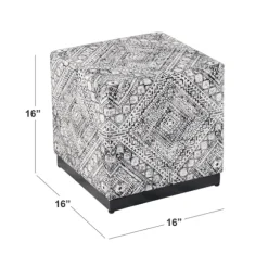 Kirkland's Home Benches & Ottomans-Chinle Velvet Cube Ottoman