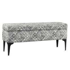 Kirkland's Home Benches & Ottomans-Chinle Velvet Storage Bench
