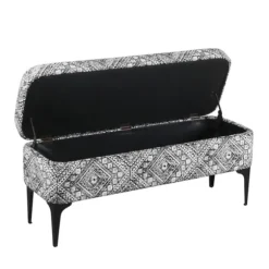 Kirkland's Home Benches & Ottomans-Chinle Velvet Storage Bench