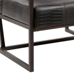 Kirkland's Home Accent Chairs-Chocolate Walden Faux Leather Accent Chair