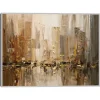 Kirkland's Home Canvas Art-City Rush 5 Framed Canvas Art Print