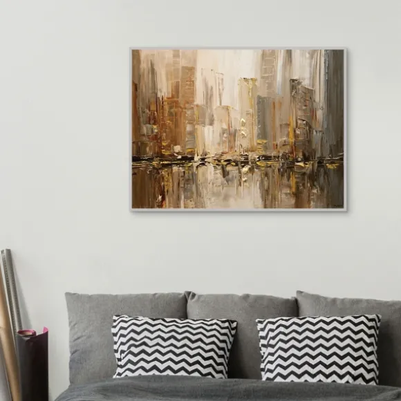 Kirkland's Home Canvas Art-City Rush 5 Framed Canvas Art Print