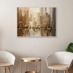 Kirkland's Home Canvas Art-City Rush 5 Framed Canvas Art Print