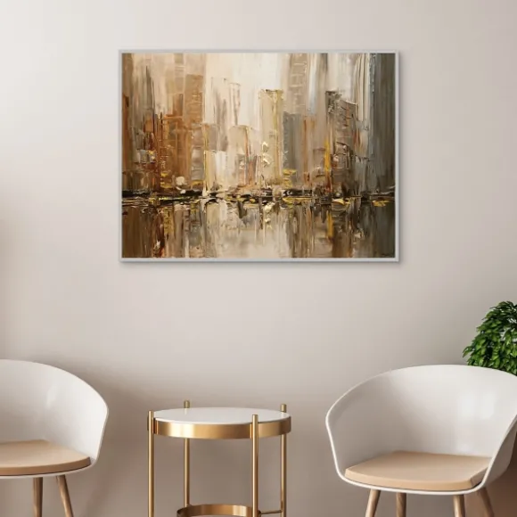 Kirkland's Home Canvas Art-City Rush 5 Framed Canvas Art Print