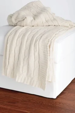 Kirkland's Home Blankets & Throws-Classic Cable Knit Stitch Throw Blanket