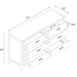 Kirkland's Home Dressers & Chests-Classic 6-Drawer Dresser