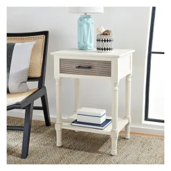 Kirkland's Home Accent & End Tables-Classic Ribbed Drawer Accent Table