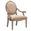 Kirkland's Home Accent Chairs-Coley Beige Linen Armchair