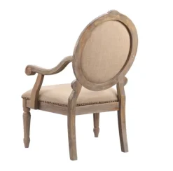 Kirkland's Home Accent Chairs-Coley Beige Linen Armchair