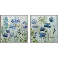 Kirkland's Home Framed Art-Color Wash 2-Pc. Framed Canvas Art Set