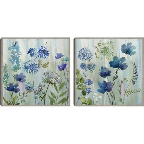 Kirkland's Home Framed Art-Color Wash 2-Pc. Framed Canvas Art Set