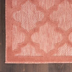 Kirkland's Home Outdoor Rugs-Coral Trellis Indoor/Outdoor Area Rug, 6X9