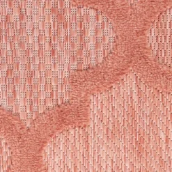 Kirkland's Home Outdoor Rugs-Coral Trellis Indoor/Outdoor Area Rug, 6X9