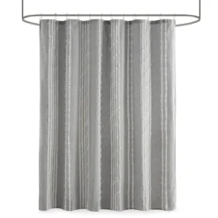 Kirkland's Home Shower Curtains-Cotton Jacquard Shower Curtain