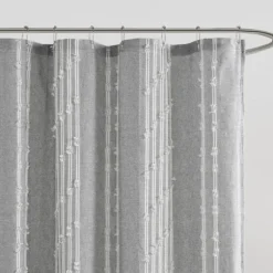 Kirkland's Home Shower Curtains-Cotton Jacquard Shower Curtain